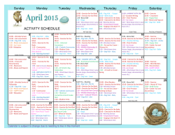 April-Activity