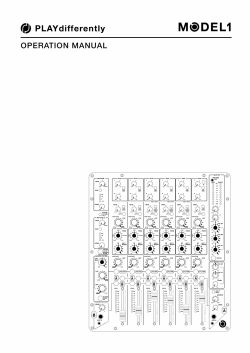 Model 1 User Guide Iss 1.pub