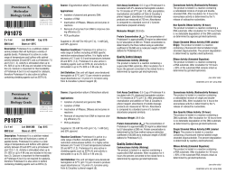 Datasheet for Proteinase K, Molecular Biology Grade (P8107