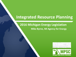Integrated Resource Planing