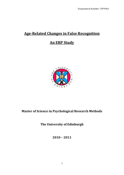ERP Study - Edinburgh Research Archive