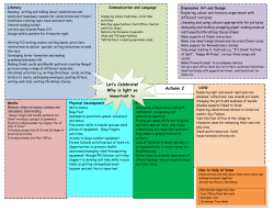 Let`s Celebrate! Why is light so important to everyone? Autumn 2