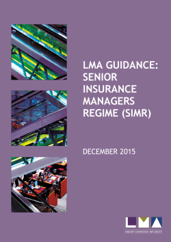 senior insurance managers regime (simr)