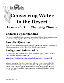 Conserving Water in the Desert
