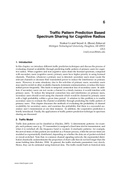 Traffic Pattern Prediction Based Spectrum Sharing for