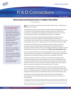 Measuring Learning Outcomes in Higher Education