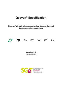 Qseven Specification Rev. 2.1