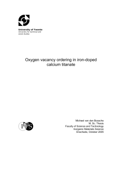 Oxygen vacancy ordering in iron