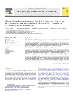 Alpha and beta diversity of encrusting foraminifera that recruit to