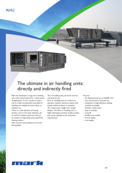 The ultimate in air handling units: directly and indirectly fired