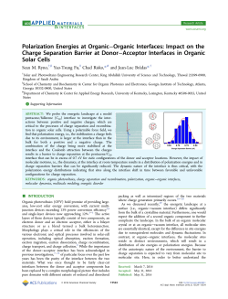 Polarization Energies at Organic&ndash;Organic