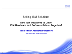 IBM Solution Accelerator