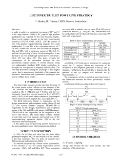 LHC Inner Triplet Powering Strategy
