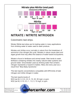 NITRATE / NITRITE NITROGEN