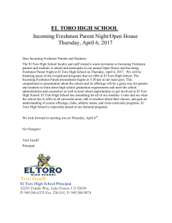 Incoming Freshmen Parent Night/Open House