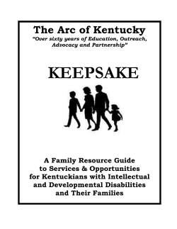 LIFE NEEDS - The Arc of Kentucky