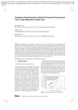 Estimation of the Hydraulic Conductivity Function of Unsaturated