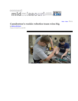 Camdenton`s rookie robotics team wins big