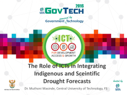 The Role of ICTs in Integrating Indigenous and Sceintific Drought