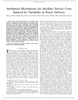Attribution Mechanisms for Ancillary Service Costs