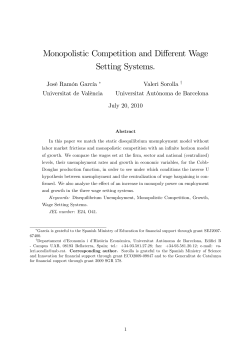 Monopolistic Competition and Different Wage