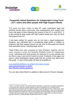 ILF - Inclusion London