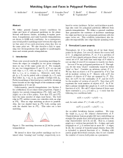 Matching Edges and Faces in Polygonal Partitions