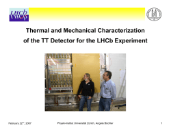 Thermal and Mechanical Characterization of the TT