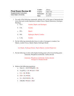 Final Exam Review 2 Key