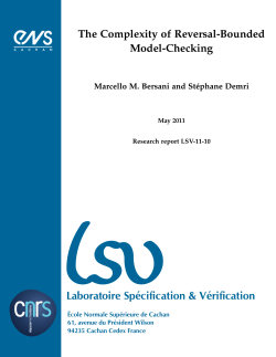 PDF (long version) - Laboratoire Sp&eacute;cification et V&eacute;rification