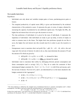 Loanable funds theory and Keynes`s liquidity preference theory