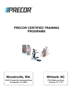 Precor Certified Training Program