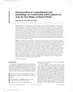Characteristics of a hydrothermal vent assemblage on a volcanically