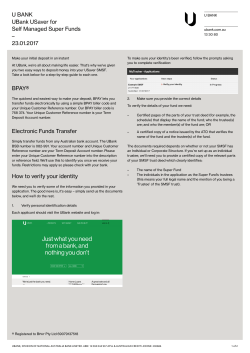 BPAY&reg; Electronic Funds Transfer How to verify your identity U