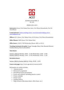 Announcements • Homework assignments • PowerPoint lecture