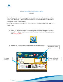 Comics Head can be used to create digital representations for