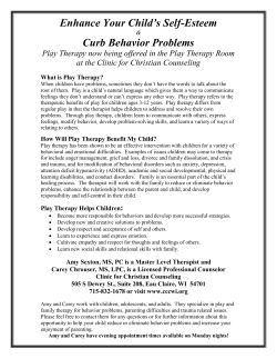 Does my child need Play Therapy - Clinic for Christian Counseling