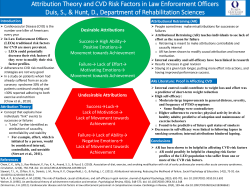 Attribution Theory and CVD Risk Factors in Law Enforcement Officers.