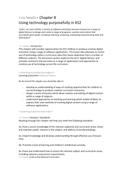 Chapter 8 Using tech purpose