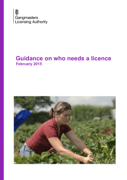 Guidance on who needs a licence
