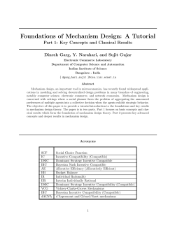 Foundations of Mechanism Design: A Tutorial