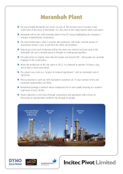 Moranbah Plant - Incitec Pivot Limited