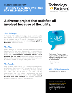 A diverse project that satisfies all involved because of flexibility.