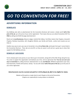 go to convention for free! - Washington DeMolay Convention