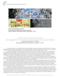 almost surely, almost everywhere Echo Eggebrecht, Ken Fandell