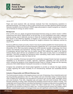 Carbon Neutrality of Biomass