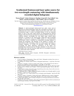 Synthesized femtosecond laser pulse source for two