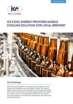 ics cool energy provides mobile cooling solution for local brewery