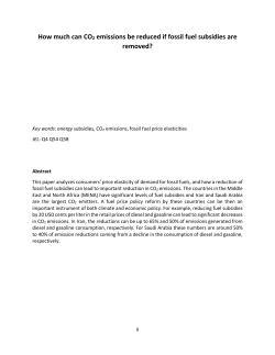 How much can CO2 emissions be reduced if fossil