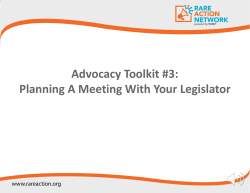 How to Meet Legislator PPT